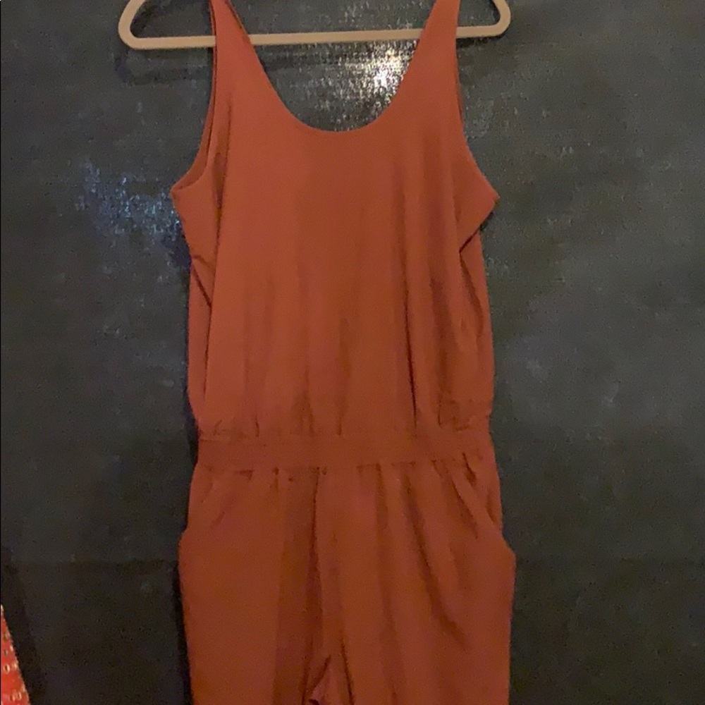 Brick red jumpsuit